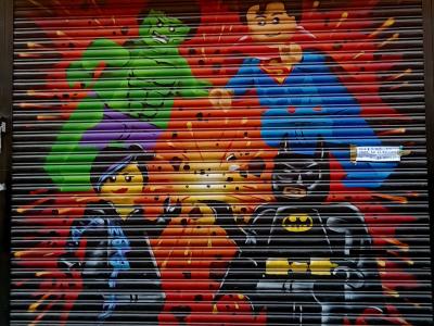 Hamburger Lego en couleurs — Street art à London