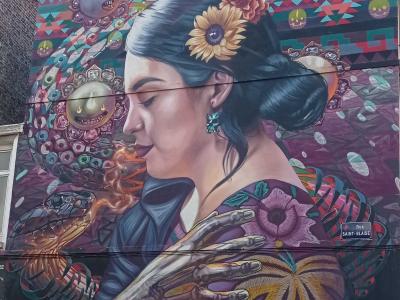 Woman Mandala - Metaphysical Portrait — Street art by Cix Mugre in Lille