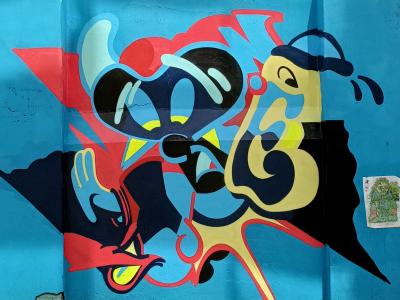 Dynamic Abstract Shapes — Street art in London