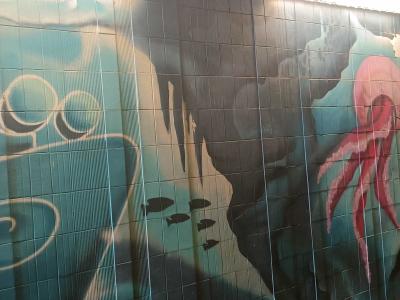 Octopus in the Depths — Street art in Prague