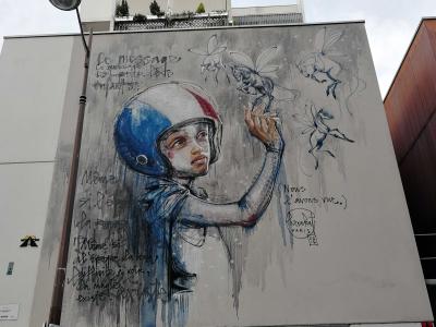 L'Enfant aux Fées par Herakut — Street art de Herakut à Paris