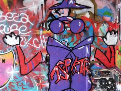 The Purple Inspector — Street art in Grenoble