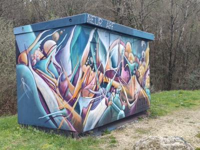 Neur ABF — Street art in Sanilhac