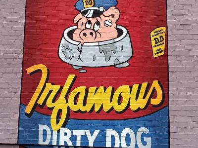 Infamous Dirty Dog - Pop-Art Parody — Street art by Dirty Dog in Berlin