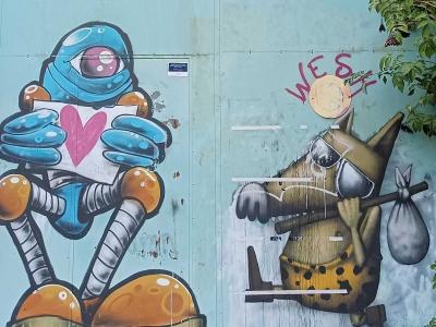 Character Duo by Ador in Nantes — Street art by Ador in Nantes