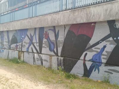 Underwater Fauna - Bridge — Street art in Prague