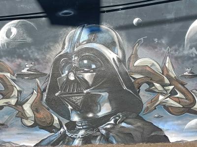 Dark Vador Étoile Noire — Street art de Caer8th à Prague