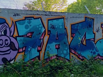 Le cochon au haut-de-forme — Street art à Nantes