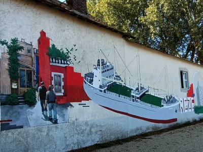 Rezé Maritime Heritage Mural — Street art in Rezé