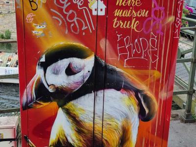 Our house is burning — Street art by Dan23 in Strasbourg