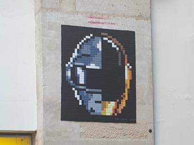 Daft Punk — Street art by Zigom in Paris
