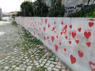 Wall of hearts