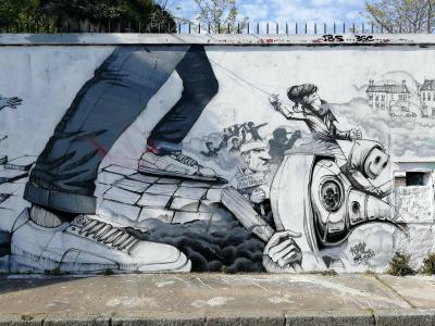 Skateur en action par Kafé Korsé