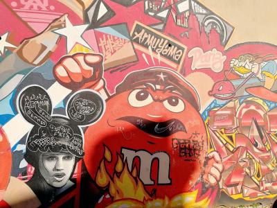 M&Ms, Donald, Bender, Captain America, Simpson