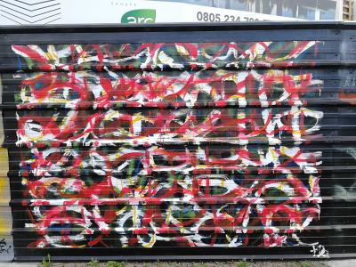 Wild Style in Red and White — Street art in Nantes