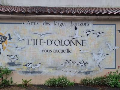 Welcome Mural with Seabirds — Street art in L'Île-d'Olonne