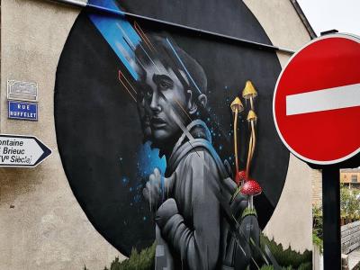 Portrait casque noir blanc Mister Copy