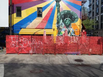 Rainbow Liberty Mural by Eduardo Kobra — Street art by Eduardo Kobra in New York