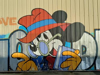 Scrooge McDuck Cowboy — Street art in Rennes