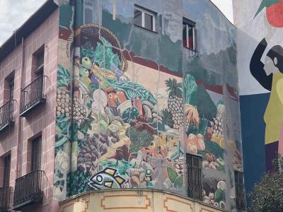 Abundance Fresco Puerta Cerrada — Street art in Madrid