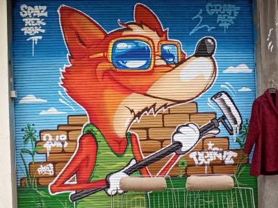 Graffiti fox