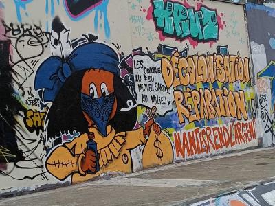 Decolonization Reparation — Street art in Nantes
