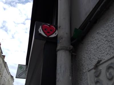 Cœur Sticker Urban Art — Street art de Fast Freak à Angers