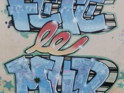 Natural Bubble Letters — Street art in Rennes