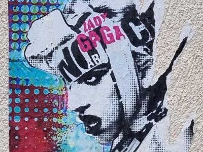 Lady Gaga pop art par Sohan — Street art de Sohan_street à Clermont-Ferrand