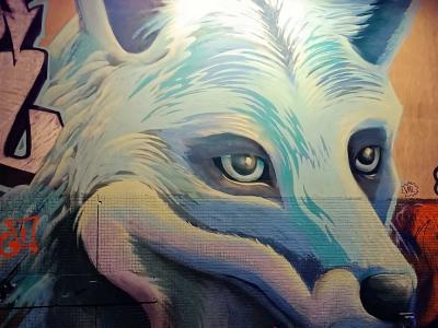 Realistic Fox Portrait — Street art in Paris