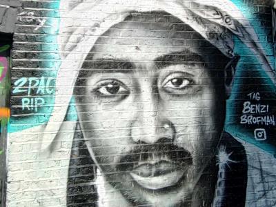 2Pac by Benzi Brofman — Street art by Benzi Brofman in London