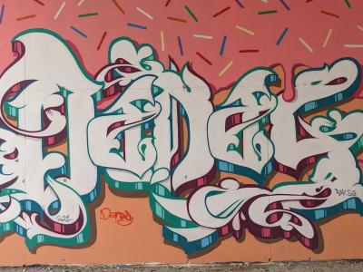 Colorful Wildstyle Letters — Street art in Soyons