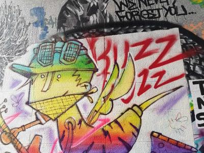 Tribute and Cartoon - BUZZ — Street art in Paris