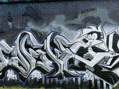 Monochrome Grey Wild Style — Street art in London