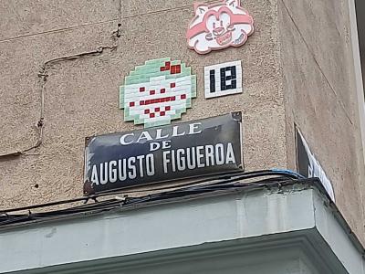 Pixel Art Mosaics in Madrid — Street art in Madrid