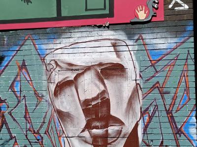 Expressive White Stencil — Street art in London