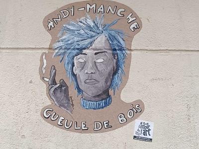 Andy-Manche Hangover Portrait — Street art in Nantes