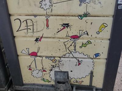 Gears and Bottles — Street art in Strasbourg