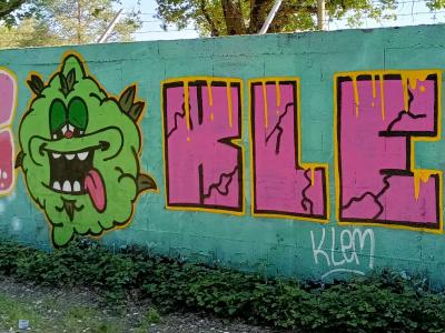 GERG, KLEM et la créature verte — Street art à Nantes