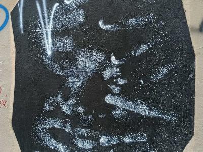 Hyperrealistic Portrait by Lady Bug — Street art by Lady bug in Paris