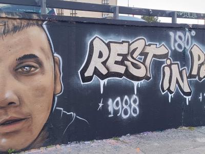 Rest in Peace 1988–2025 — Street art in Prague
