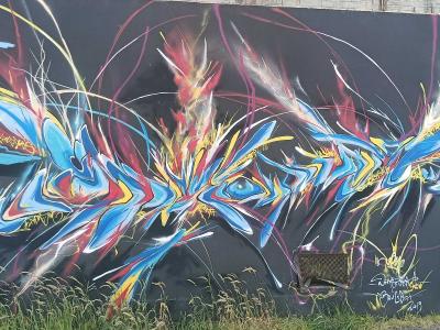 Explosive 3D Wildstyle — Street art in Saint-Nazaire