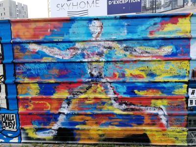 Silhouette in Freedom — Street art in Nantes