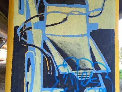 TRAKAM 21 Car Sketch — Street art in Rīga
