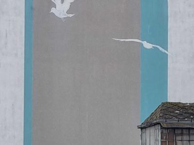 The Arch with Birds — Street art in Grenoble