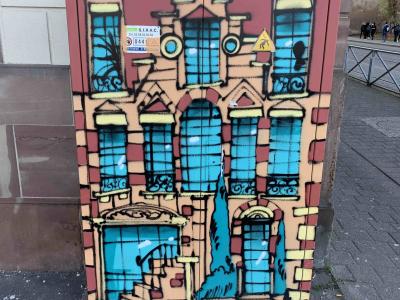 Trompe-l'oeil Facade — Street art in Strasbourg