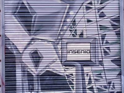 Insénia Architectural Trompe-l'Oeil — Street art in Madrid