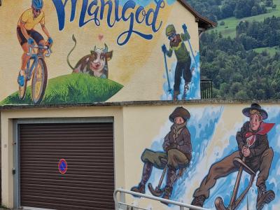 Fresque touristique de Manigod — Street art à Clermont-Ferrand
