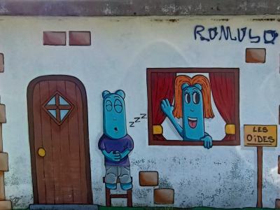 Character family — Street art by Les Oides in Le Pellerin