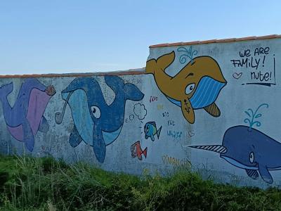 Créatures marines - symphonie aquatique — Street art à Saint-Martin-de-Ré